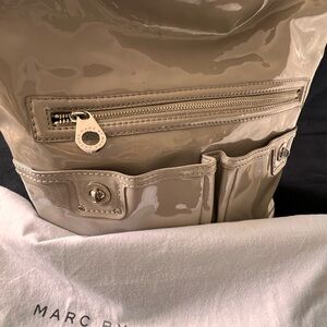 Marc by Marc Jacobs Patent Leather Taupe Hobo
